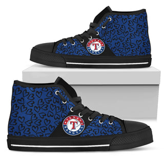 Perfect Cross Color Absolutely Nice Texas Rangers High Top Shoes