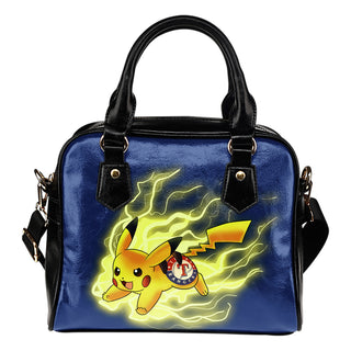 Pikachu Angry Moment Texas Rangers Shoulder Handbags