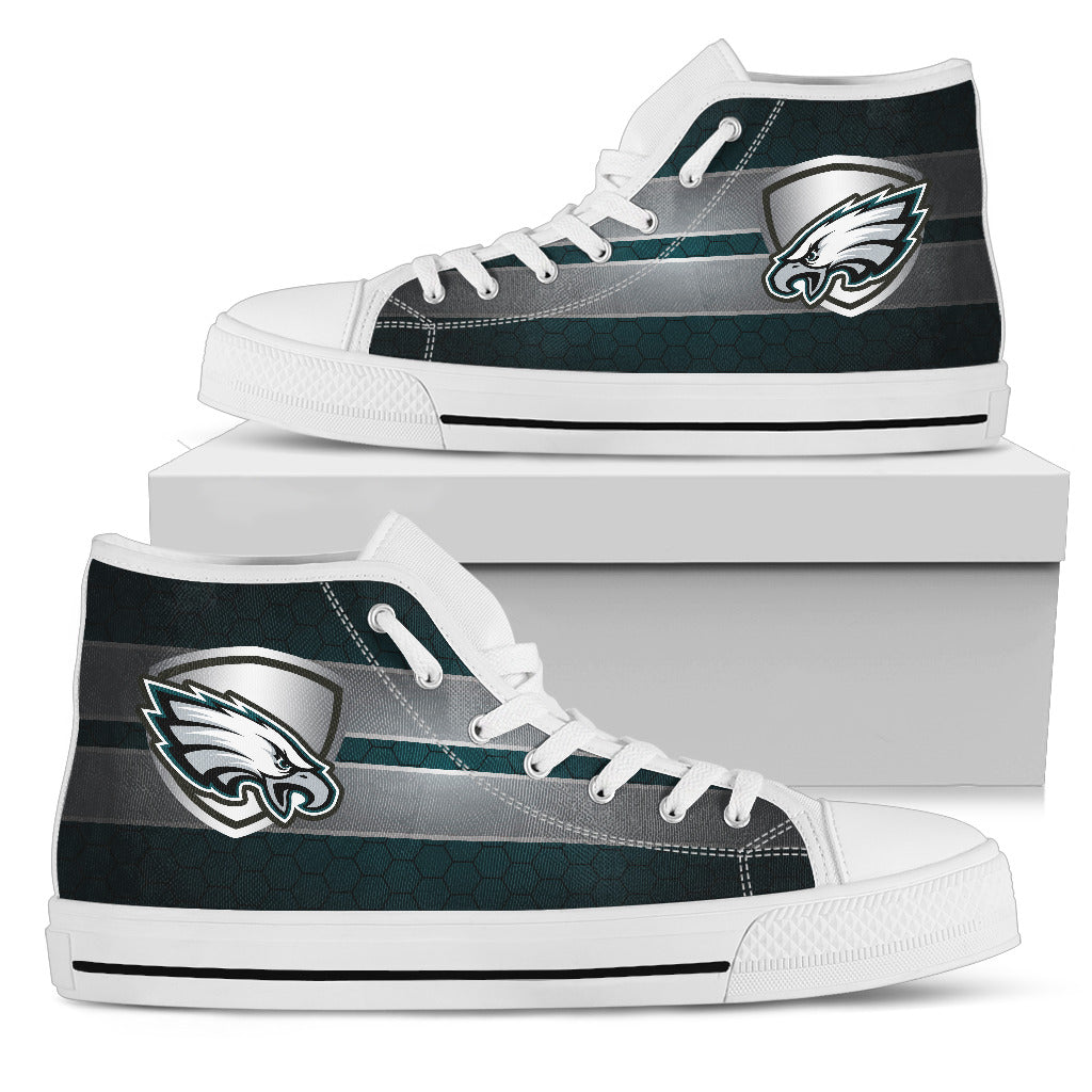 The Shield Philadelphia Eagles High Top Shoes