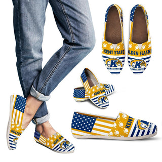 American Flag Kent State Golden Flashes Casual Shoes