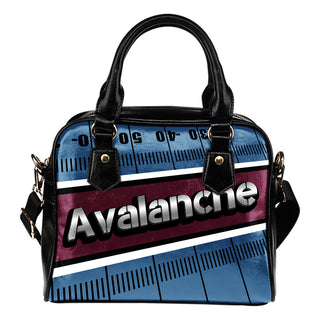 Colorado Avalanche Silver Name Colorful Shoulder Handbags