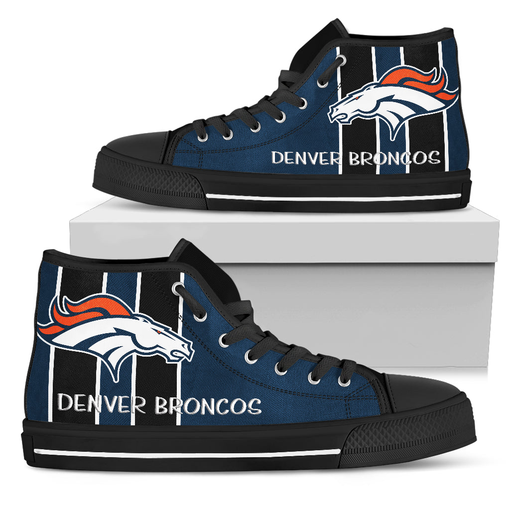 Steaky Trending Fashion Sporty Denver Broncos High Top Shoes
