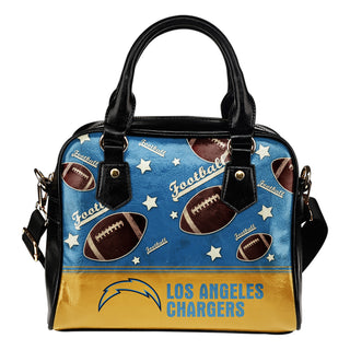 Personalized American Football Awesome Los Angeles Chargers Shoulder Handbag