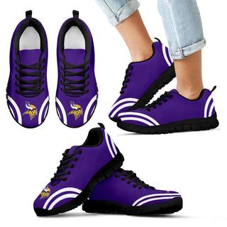 Lovely Curves Stunning Logo Icon Minnesota Vikings Sneakers