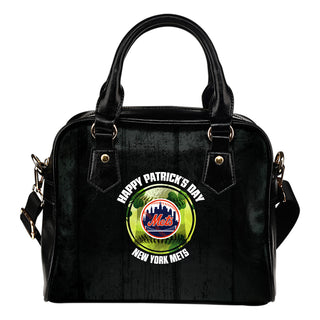 Retro Scene Lovely Shining Patrick's Day New York Mets Shoulder Handbags
