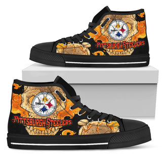 I Am Die Hard Fan Your Approval Is Not Required Pittsburgh Steelers High Top Shoes