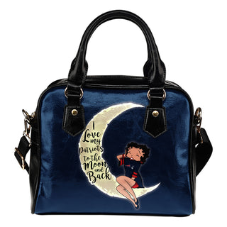 I Love My New England Patriots To The Moon And Back Shoulder Handbags - Best Funny Store