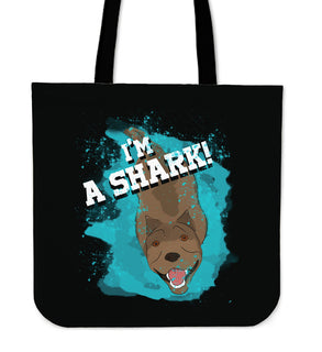 I'm A Pitbull Shark Tote Bags Ver 1