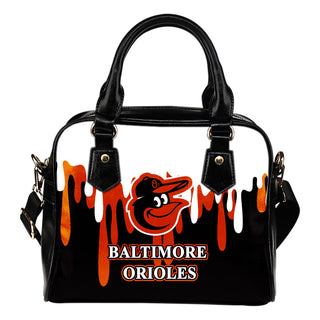Color Leak Down Colorful Baltimore Orioles Shoulder Handbags