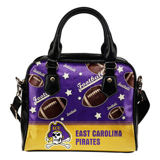 Personalized American Football Awesome East Carolina Pirates Shoulder Handbag