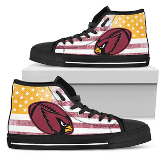 Flag Rugby Arizona Cardinals High Top Shoes