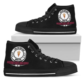 I Will Not Keep Calm Amazing Sporty Arizona State Sun Devils High Top Shoes