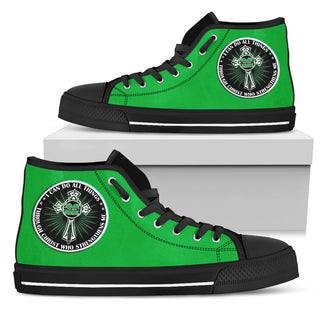 I Can Do All Things Through Christ Who Strengthens Me Marshall Thundering Herd High Top Shoes