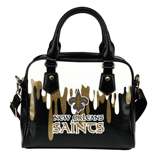 Color Leak Down Colorful New Orleans Saints Shoulder Handbags