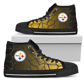 Colors Air Cushion Pittsburgh Steelers Gradient High Top Shoes