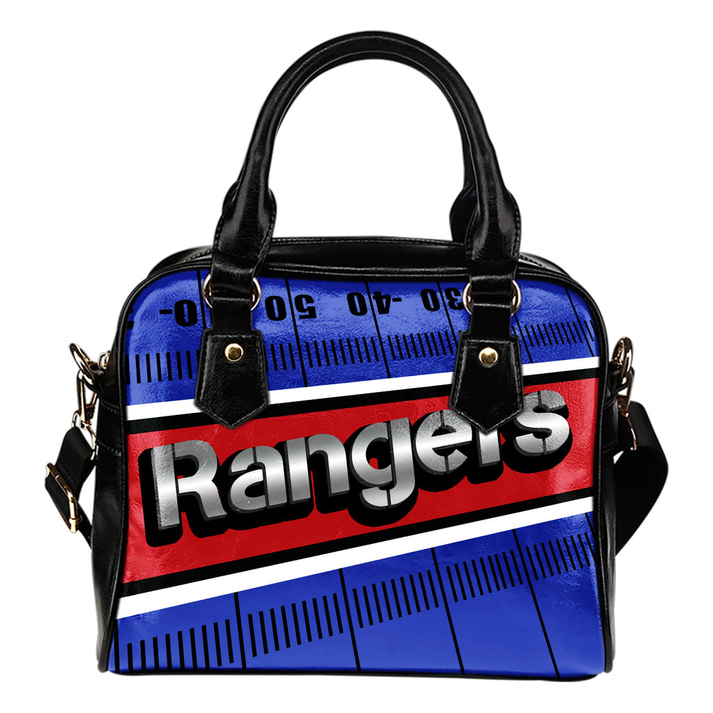 New York Rangers Silver Name Colorful Shoulder Handbags