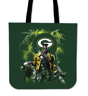 Green Bay Packers Guns Tote Bag - Best Funny Store
