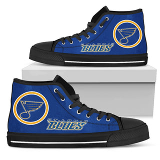 Circle Logo St. Louis Blues High Top Shoes