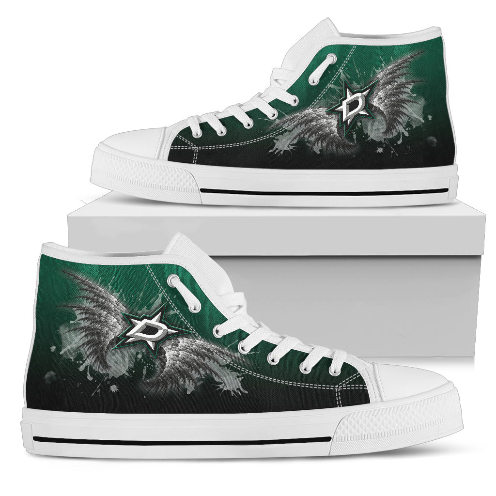 Angel Wings Dallas Stars High Top Shoes