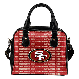 Nice Little Logo San Francisco 49ers Shoulder Handbags
