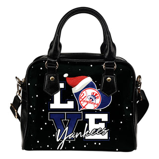 Love Word Christmas Sweet New York Yankees Shoulder Handbags