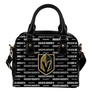 Nice Little Logo Vegas Golden Knights Shoulder Handbags