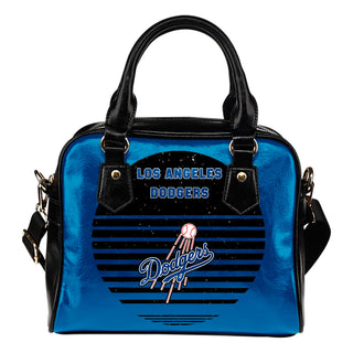 Back Fashion Round Charming Los Angeles Dodgers Shoulder Handbags
