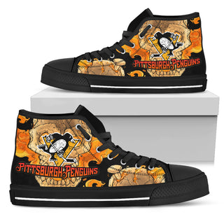 I Am Die Hard Fan Your Approval Is Not Required Pittsburgh Penguins High Top Shoes