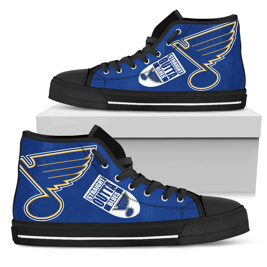 Straight Outta St. Louis Blues High Top Shoes