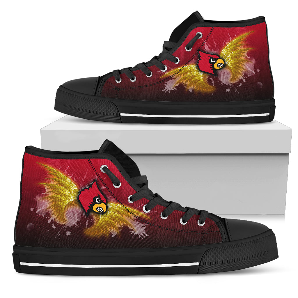 Angel Wings Louisville Cardinals High Top Shoes