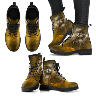 Secret Green Sun And Moon Dreamcatcher Nashville Predators Boots