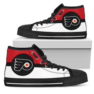Bright Colours Open Sections Great Logo Philadelphia Flyers High Top Shoes