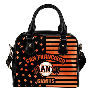 Twinkle Star With Line San Francisco Giants Shoulder Handbags