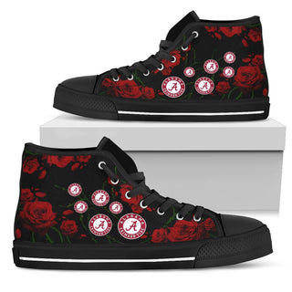 Lovely Rose Thorn Incredible Alabama Crimson Tide High Top Shoes