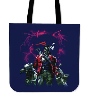 New England Patriots Guns Tote Bag - Best Funny Store
