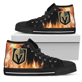 Fighting Like Fire Vegas Golden Knights High Top Shoes