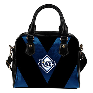 Triangle Double Separate Colour Tampa Bay Rays Shoulder Handbags