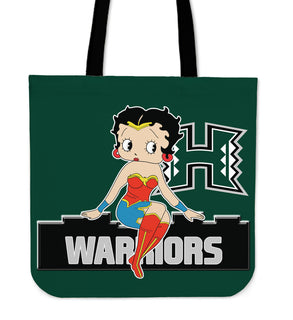Wonder Betty Boop Hawaii Rainbow Warriors Tote Bags