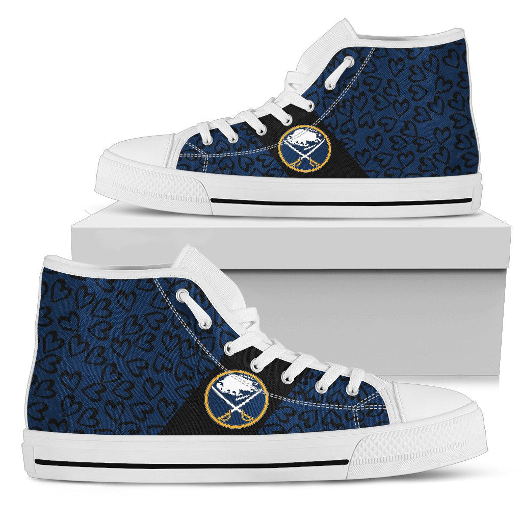 Perfect Cross Color Absolutely Nice Buffalo Sabres High Top Shoes