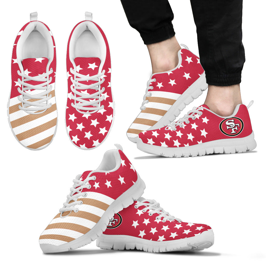 America Flag Full Stars Stripes San Francisco 49ers Sneakers