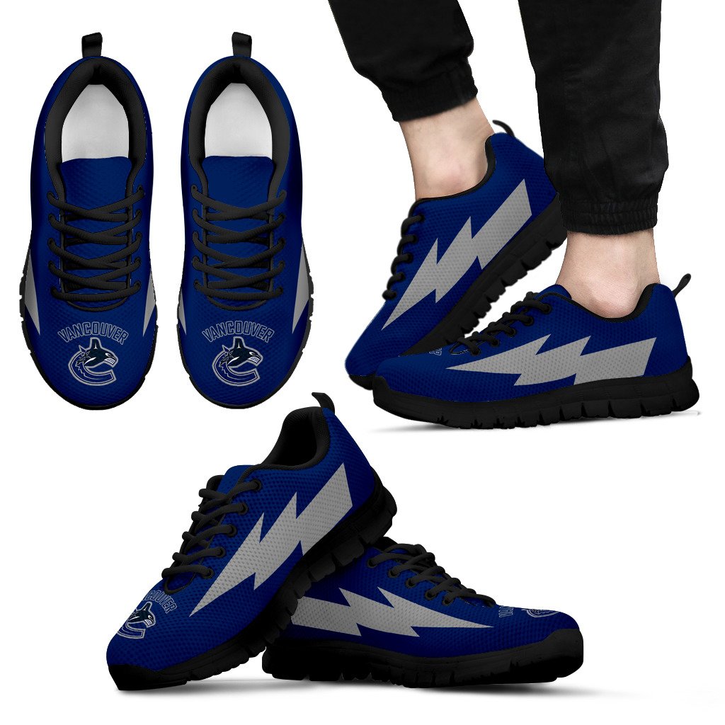 Incredible Vancouver Canucks Sneakers Thunder Lightning Amazing Logo