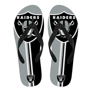 Oakland Raiders Fan Gift Two Main Colors Flip Flops