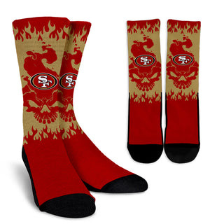 San Francisco 49ers Colorful Skull Socks