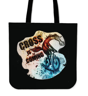 Cycling - Cross Is Coming Tote Bags V2