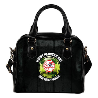 Retro Scene Lovely Shining Patrick's Day New York Yankees Shoulder Handbags