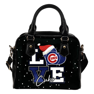 Love Word Christmas Sweet Chicago Cubs Shoulder Handbags