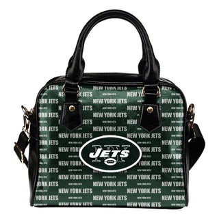 Nice Little Logo New York Jets Shoulder Handbags