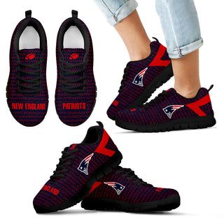 Pattern Logo Slide In Line New England Patriots Sneakers