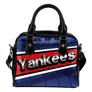 New York Yankees Silver Name Colorful Shoulder Handbags