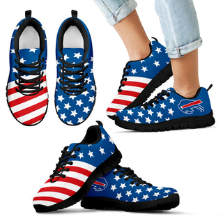 America Flag Full Stars Stripes Buffalo Bills Sneakers